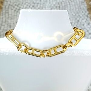New 18k Gold plated wide bracelet
